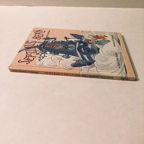 Vtg 1979 Septimus Bean His Amazing Machine Janet Quin Harkin Book - Picture 4 of 15